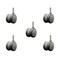 Service Caster 2'' Gray Floor Safe Twin Wheel Casters 7/16 Grip Ring Stem, 5PK SCC-GR02S50-TPR-GRY-716176-5 - alternate 1